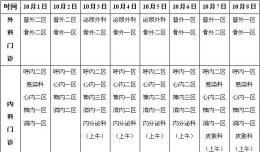 【公告】我院2017年“國慶節(jié)”、“中秋節(jié)”放假期間門急診安排通知